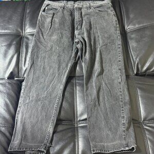 Wrangler Men's Straight Jeans Gray Denim Relaxed Fit 5-Pockets Size‎ 38x29